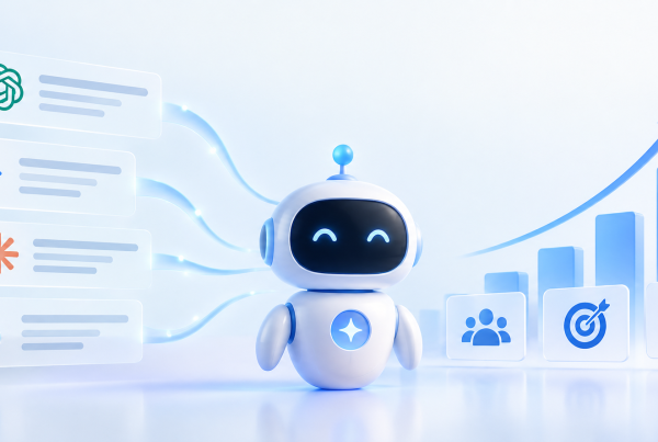 AI visibility measurement and business growth illustration