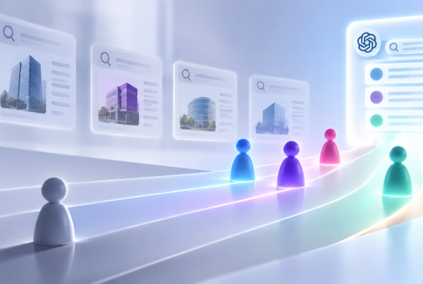 Competitor visibility in AI search illustration