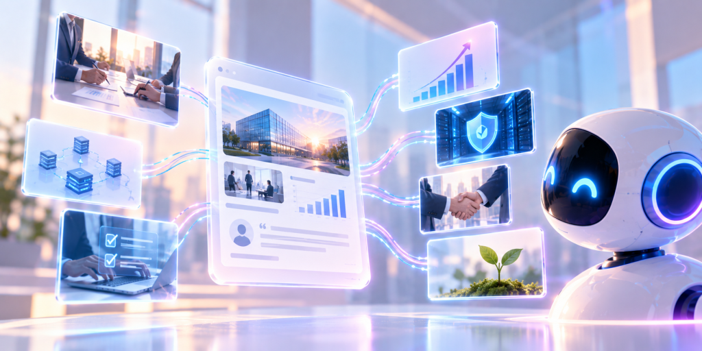 AI analyzing case studies as evidence for brand authority and recommendations